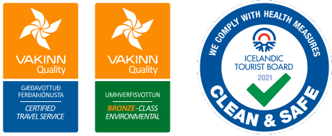 Vakinn and Iceland tourist board logos