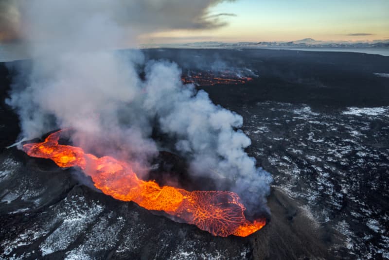 Holuhraun eruption Overview image of holuhraun in 2014