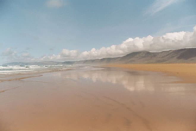 Raudasandur beach in Icelandic west fjords