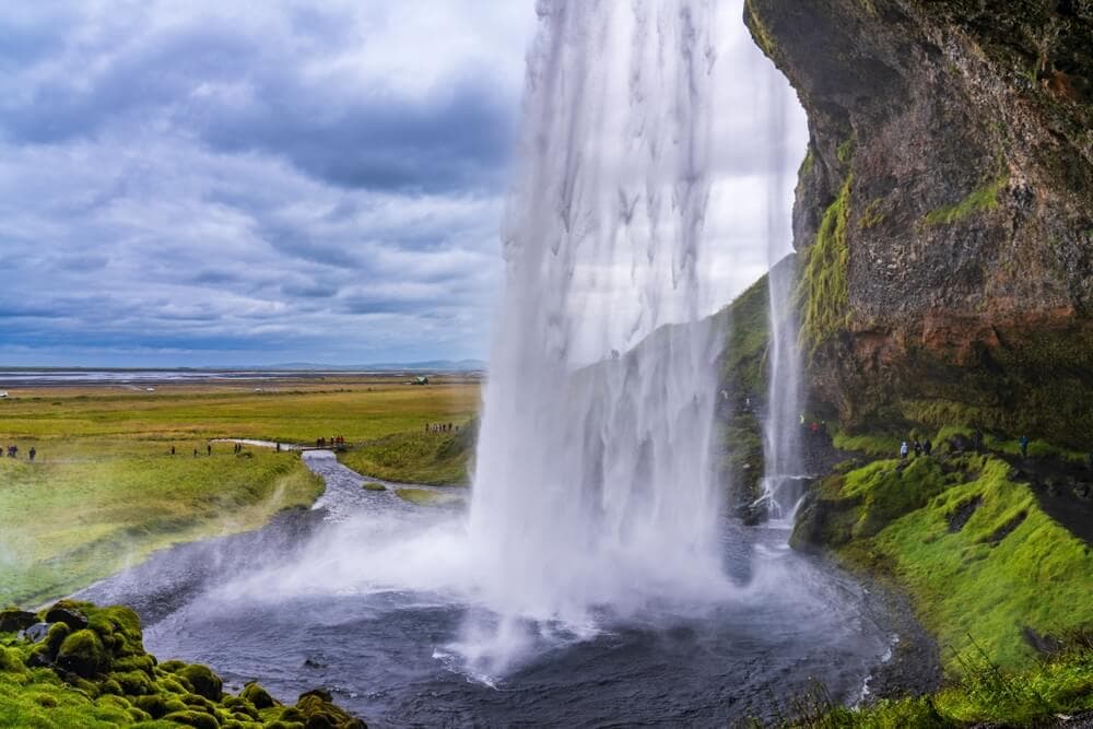 Seljalandsfoss in south coast iceland.