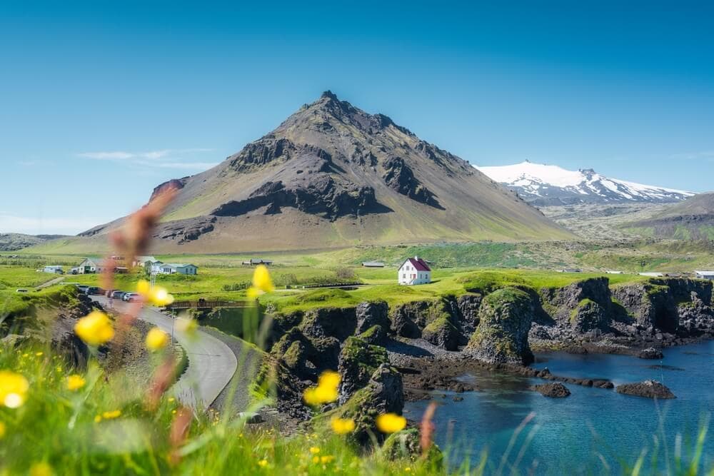 Arnarstapi at Snæfellsnes Peninsula, Iceland.