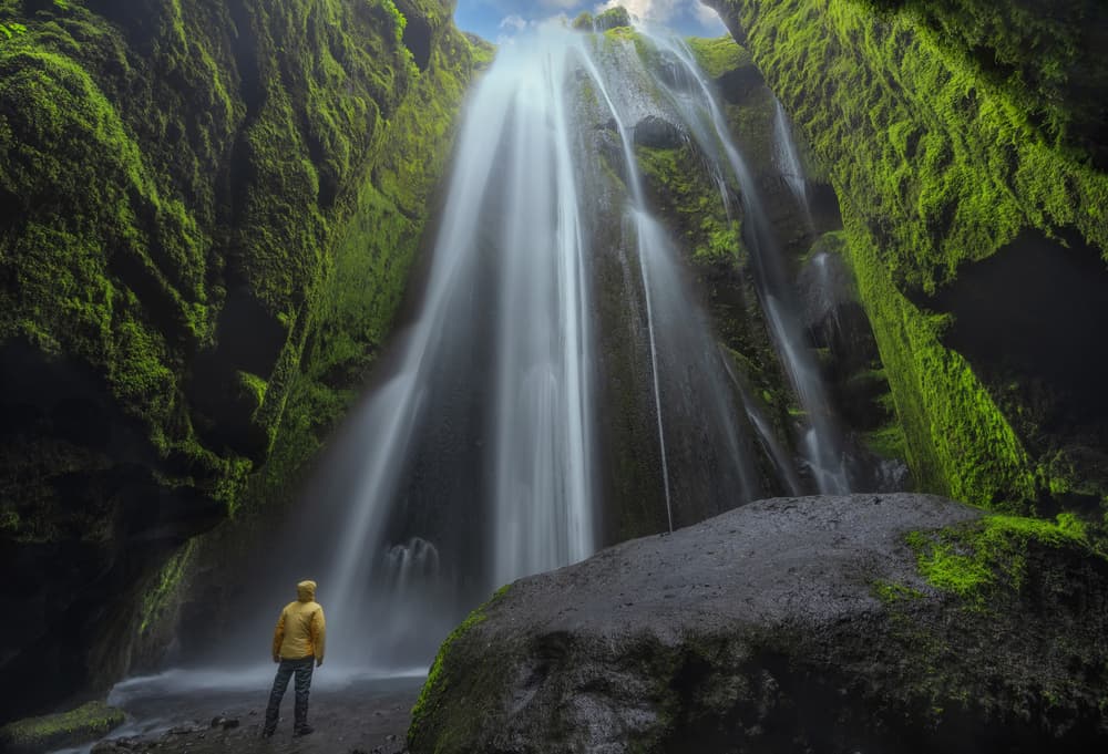 Gljúrfabúi a hidden waterfall in South Iceland.