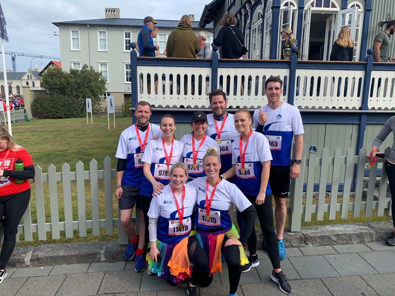 Blue staff competed in Reykjavik marathon to support sick children
