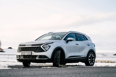 Blue best value car rental in Iceland.