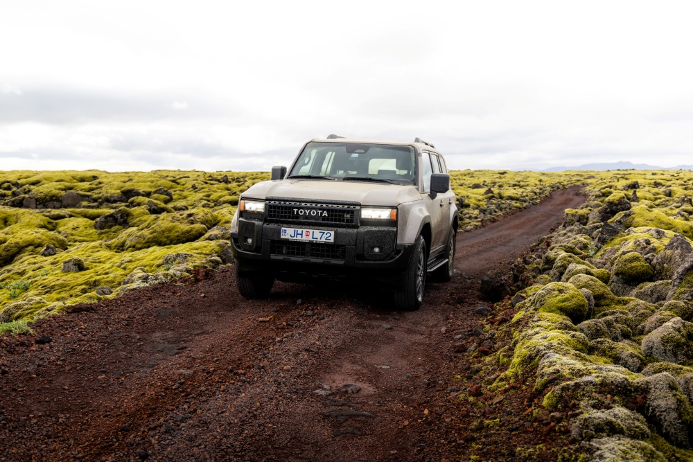 Lage 4x4 in Iceland. Large 4x4 on an f-road in Iceland.