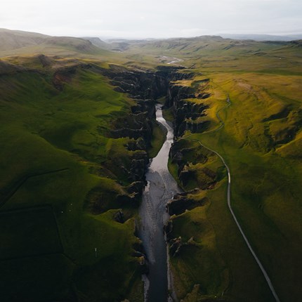 Visit Fjaðrárgljúfur Canyon with a Rental Car in Iceland