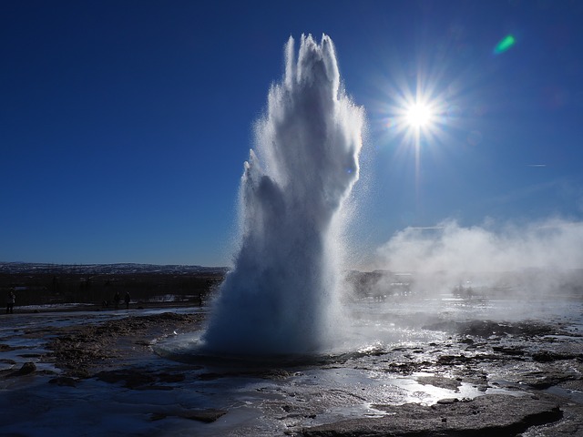 Geysir on the Golden Circle in Iceland