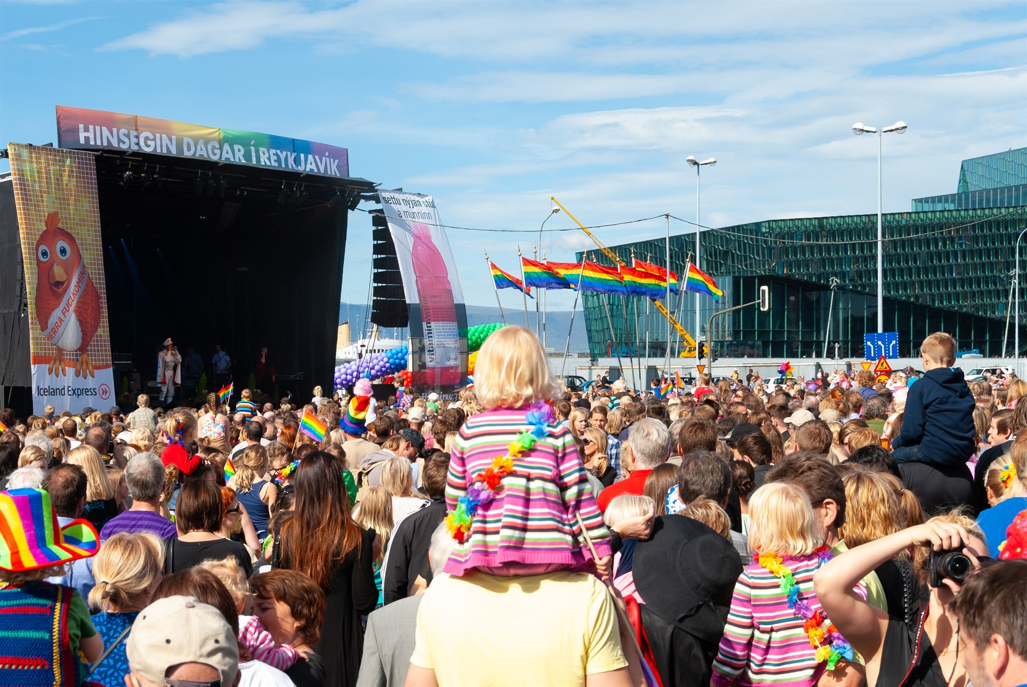 Summer festival in Reykjavik.