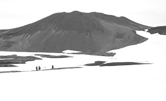Iceland winter hike