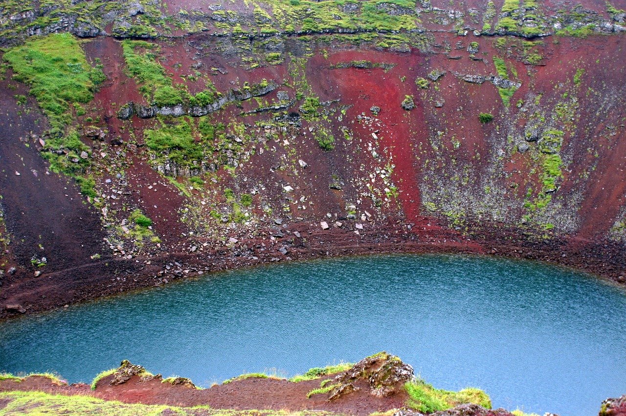 Kerið, crater lake in Iceland