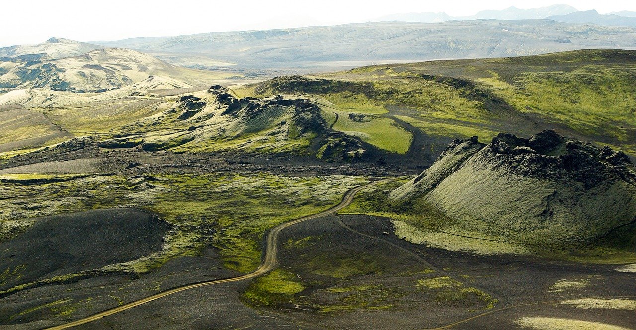 Laki craters in Iceland