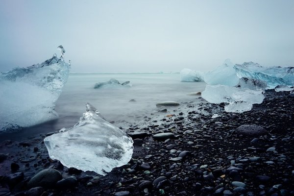The Diamond beach in Iceland