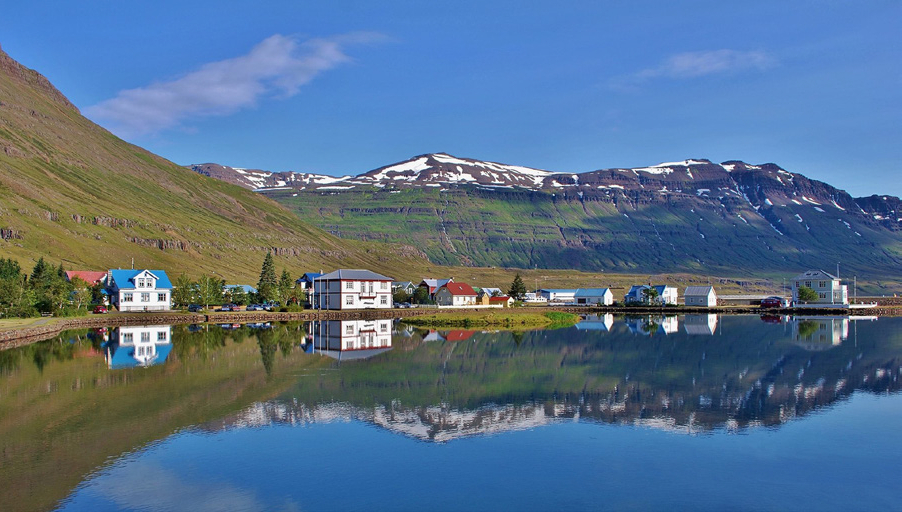 Seyðisfjörður town in East Iceland