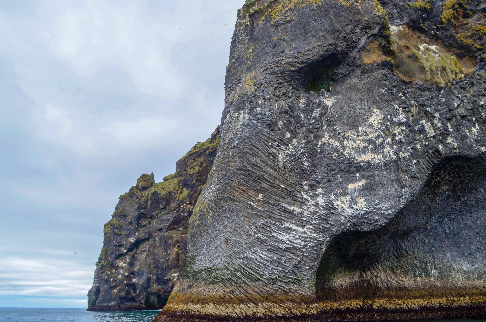 Elephant rock is in the Westman Islands of the south coast of Iceland.