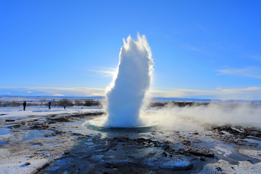 Strokkur at Geysir geothermal area.